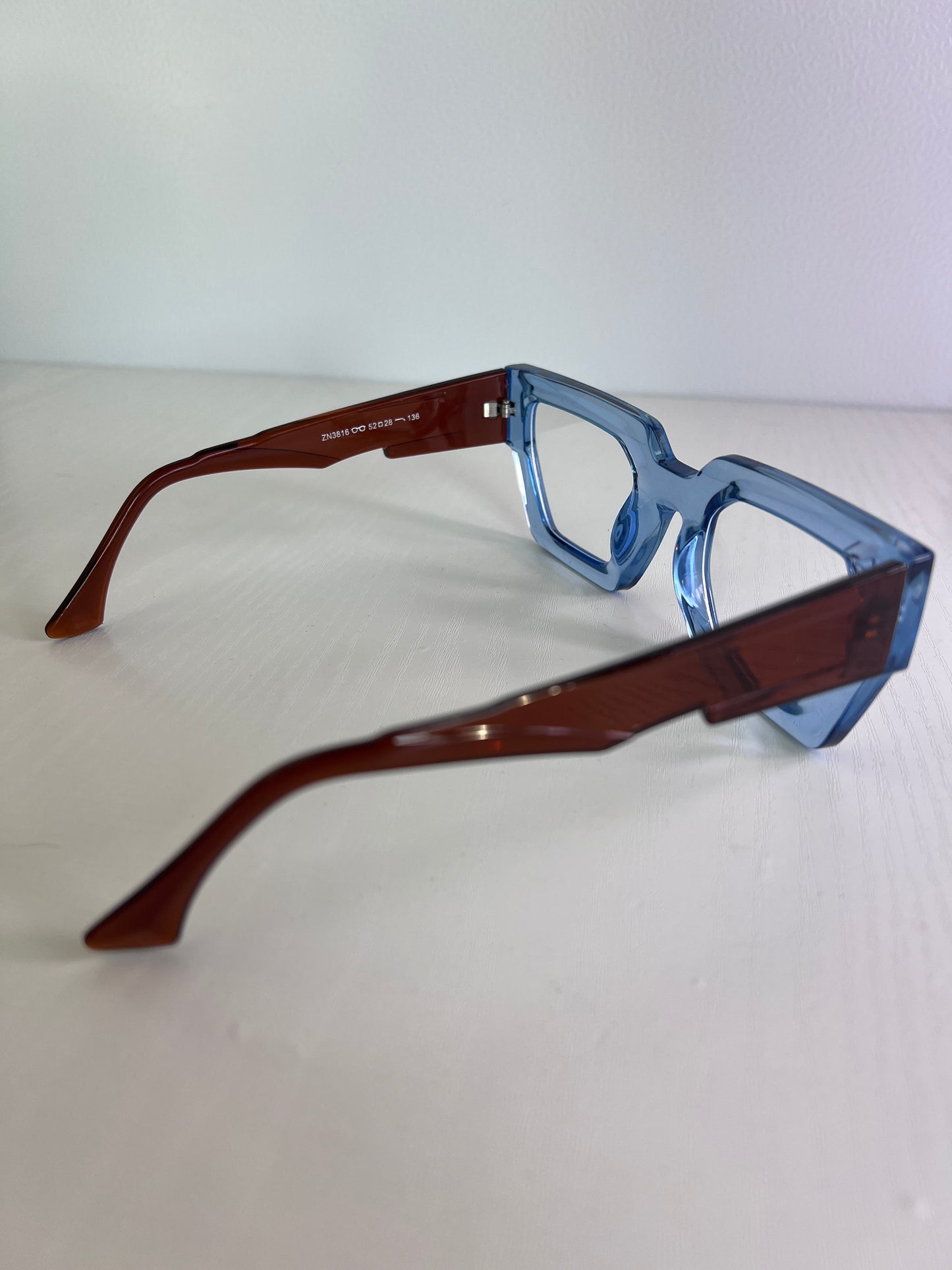 Retro blue stilingi akiniai